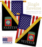 Home of 82nd Airborne - Military Americana Vertical Impressions Decorative Flags HG140891 Made In USA