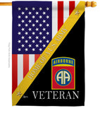 Home of 82nd Airborne - Military Americana Vertical Impressions Decorative Flags HG140891 Made In USA