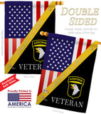 Home of 101st Airborne - Military Americana Vertical Impressions Decorative Flags HG140892 Made In USA