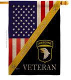 Home of 101st Airborne - Military Americana Vertical Impressions Decorative Flags HG140892 Made In USA