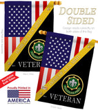 Home of 2nd Cavalry Regiment - Military Americana Vertical Impressions Decorative Flags HG140895 Made In USA