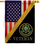 Home of 2nd Cavalry Regiment - Military Americana Vertical Impressions Decorative Flags HG140895 Made In USA