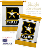 US Army - Military Americana Vertical Impressions Decorative Flags HG170031 Made In USA