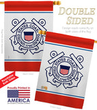 US Coast Guard - Military Americana Vertical Impressions Decorative Flags HG170032 Made In USA