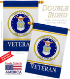 Air Force Veteran - Military Americana Vertical Impressions Decorative Flags HG170044 Made In USA