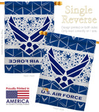 Air Force - Military Americana Vertical Impressions Decorative Flags HG170148 Made In USA