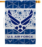 Air Force - Military Americana Vertical Impressions Decorative Flags HG170148 Made In USA