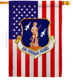 Air National Guard - Military Americana Vertical Impressions Decorative Flags HG170169 Made In USA