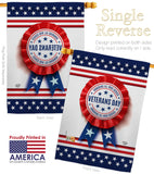 Veterans Day - Military Americana Vertical Impressions Decorative Flags HG192329 Made In USA