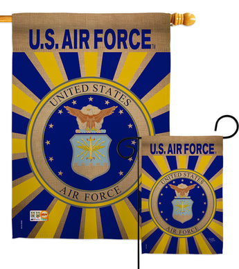 Air Force - Military Americana Vertical Impressions Decorative Flags HG108395 Made In USA