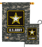 US Army Camoflash - Military Americana Vertical Impressions Decorative Flags HG108423 Made In USA