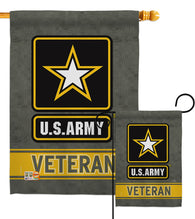 US Army Veteran - Military Americana Vertical Impressions Decorative Flags HG108430