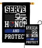 Serve Honor Protect - Military Americana Vertical Impressions Decorative Flags HG108441 Made In USA