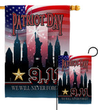 We Will Never Forget - Military Americana Vertical Impressions Decorative Flags HG108443 Made In USA