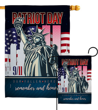 Our Fallen Heroes - Military Americana Vertical Impressions Decorative Flags HG108444 Made In USA