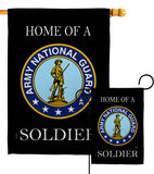 Home of National Guard Soldier - Military Americana Vertical Impressions Decorative Flags HG108468 Made In USA