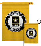 Proud Aunt Soldier - Military Americana Vertical Impressions Decorative Flags HG108488 Made In USA