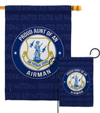 Air Force Proud Aunt Airman - Military Americana Vertical Impressions Decorative Flags HG108489 Made In USA