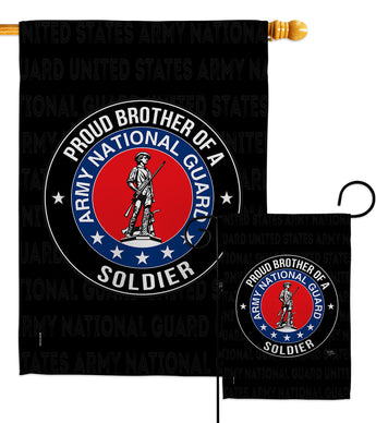 Army Proud Brother Soldier - Military Americana Vertical Impressions Decorative Flags HG108501 Made In USA