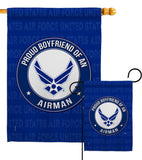 Proud Boyfriend Airman - Military Americana Vertical Impressions Decorative Flags HG108505 Made In USA