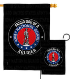 Army Proud Dad Soldier - Military Americana Vertical Impressions Decorative Flags HG108519 Made In USA