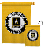 Proud Family Soldier - Military Americana Vertical Impressions Decorative Flags HG108533 Made In USA