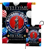 Welcome Home National Guard - Military Americana Vertical Impressions Decorative Flags HG108633 Made In USA