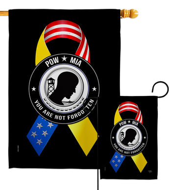 Support POW MIA Troops - Military Americana Vertical Impressions Decorative Flags HG108663 Made In USA