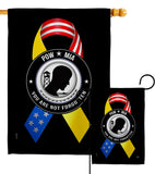 Support POW MIA Troops - Military Americana Vertical Impressions Decorative Flags HG108663 Made In USA