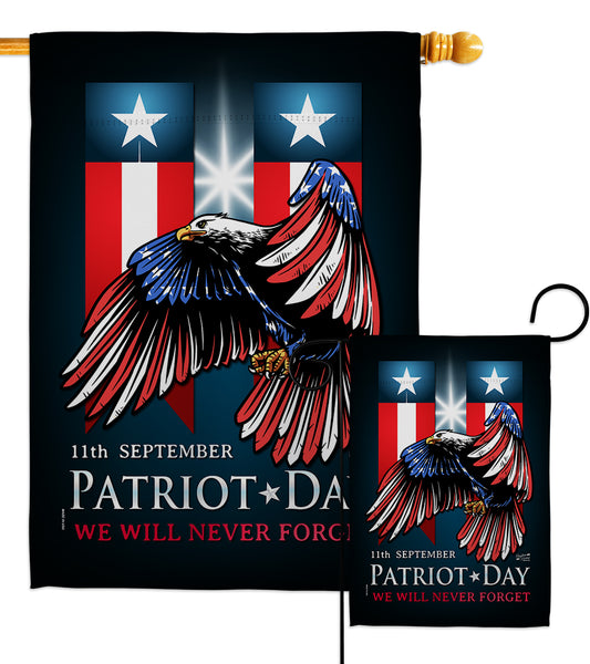 911 Patriot Day - Military Americana Vertical Impressions Decorative Flags HG137289 Made In USA
