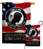 Not Forgotten POW MIA - Military Americana Vertical Impressions Decorative Flags HG140000 Made In USA