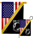 You Not Forgotten - Military Americana Vertical Impressions Decorative Flags HG140014 Made In USA