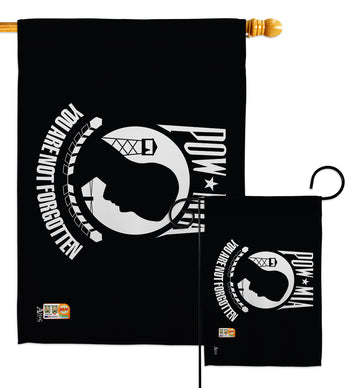 POW/MIA - Military Americana Vertical Impressions Decorative Flags HG140307 Made In USA