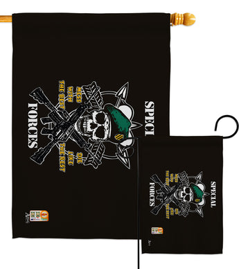 Special Forces - Military Americana Vertical Impressions Decorative Flags HG140309 Made In USA