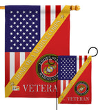 Home of Marine Corps - Military Americana Vertical Impressions Decorative Flags HG140603 Made In USA