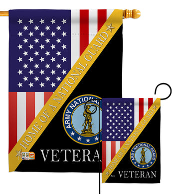 Home of Army National Guard - Military Americana Vertical Impressions Decorative Flags HG140609 Made In USA