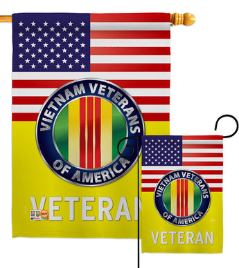 US Vietnam War - Military Americana Vertical Impressions Decorative Flags HG140621 Made In USA