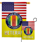 US Vietnam War - Military Americana Vertical Impressions Decorative Flags HG140621 Made In USA