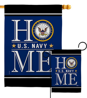 US Navy Home - Military Americana Vertical Impressions Decorative Flags HG140628 Made In USA