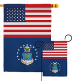 US Air Force - Military Americana Vertical Impressions Decorative Flags HG140717 Made In USA