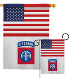 US 82nd. Airborne - Military Americana Vertical Impressions Decorative Flags HG140738 Made In USA