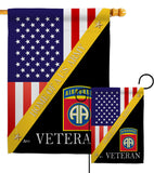 Home of 82nd Airborne - Military Americana Vertical Impressions Decorative Flags HG140891 Made In USA