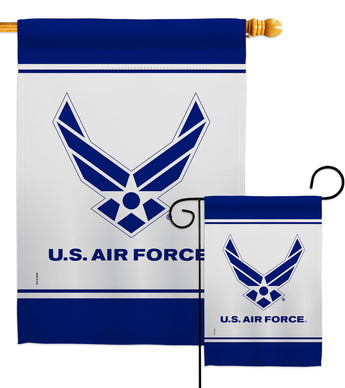 US Air Force - Military Americana Vertical Impressions Decorative Flags HG170034 Made In USA