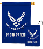 Proud Air Force Parent - Military Americana Vertical Impressions Decorative Flags HG170039 Made In USA