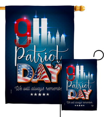 911 Remember Honor - Military Americana Vertical Impressions Decorative Flags HG192275 Made In USA