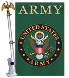 Army - Military Americana Vertical Applique Decorative Flags HG108014