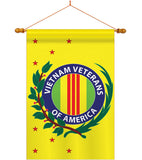 Vietnam Veterans - Military Americana Vertical Applique Decorative Flags HG108045