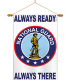 National Guard - Military Americana Vertical Applique Decorative Flags HG108047