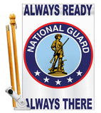 National Guard - Military Americana Vertical Applique Decorative Flags HG108047