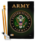 Army - Military Americana Vertical Impressions Decorative Flags HG108055 Made In USA
